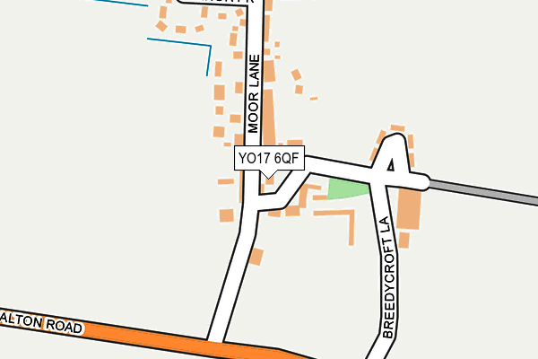 YO17 6QF map - OS OpenMap – Local (Ordnance Survey)