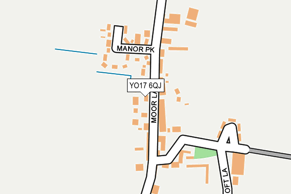 YO17 6QJ map - OS OpenMap – Local (Ordnance Survey)