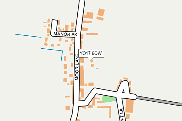 YO17 6QW map - OS OpenMap – Local (Ordnance Survey)