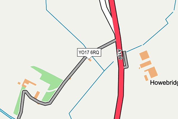 YO17 6RQ map - OS OpenMap – Local (Ordnance Survey)