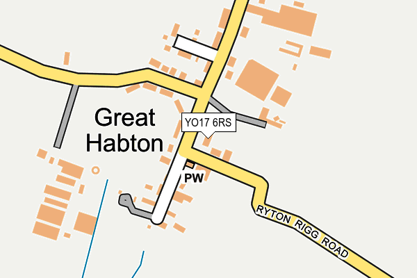 YO17 6RS map - OS OpenMap – Local (Ordnance Survey)