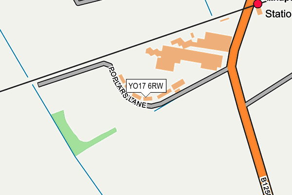 YO17 6RW map - OS OpenMap – Local (Ordnance Survey)