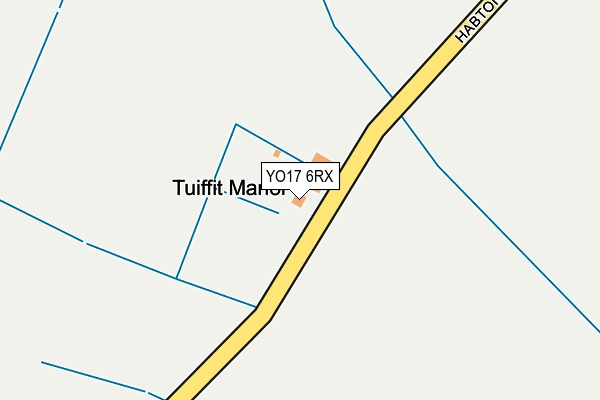 YO17 6RX map - OS OpenMap – Local (Ordnance Survey)