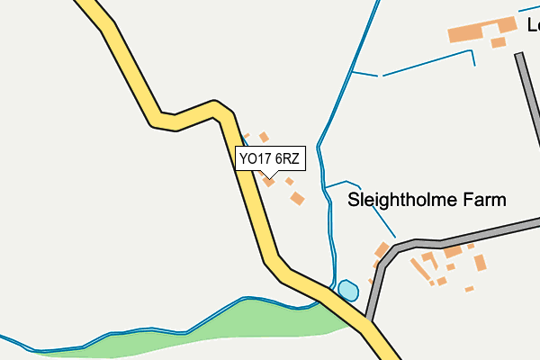 YO17 6RZ map - OS OpenMap – Local (Ordnance Survey)