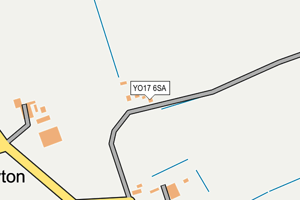 YO17 6SA map - OS OpenMap – Local (Ordnance Survey)