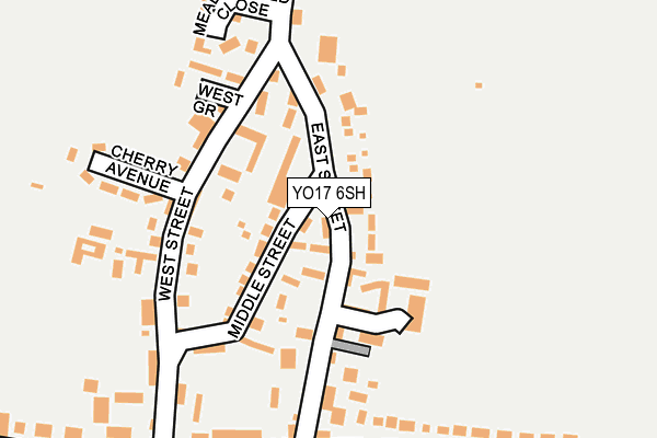 YO17 6SH map - OS OpenMap – Local (Ordnance Survey)