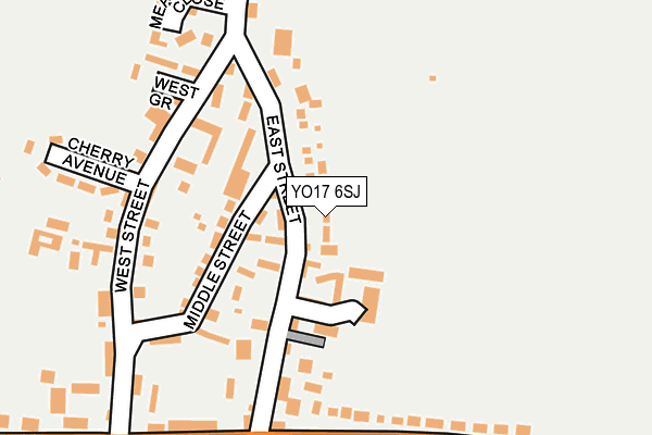 YO17 6SJ map - OS OpenMap – Local (Ordnance Survey)