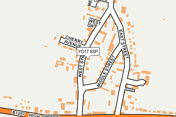 YO17 6SP map - OS OpenMap – Local (Ordnance Survey)