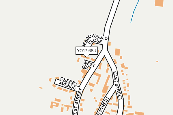 YO17 6SU map - OS OpenMap – Local (Ordnance Survey)