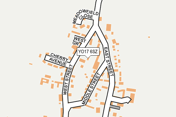 YO17 6SZ map - OS OpenMap – Local (Ordnance Survey)