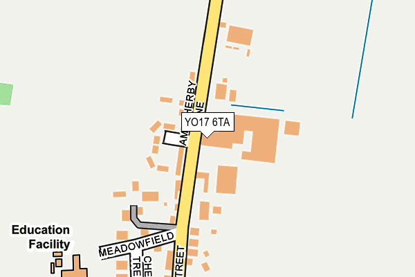 YO17 6TA map - OS OpenMap – Local (Ordnance Survey)