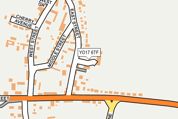 YO17 6TF map - OS OpenMap – Local (Ordnance Survey)