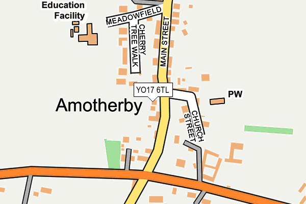 YO17 6TL map - OS OpenMap – Local (Ordnance Survey)