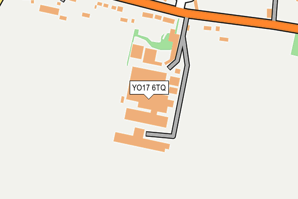 YO17 6TQ map - OS OpenMap – Local (Ordnance Survey)