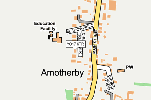 YO17 6TR map - OS OpenMap – Local (Ordnance Survey)