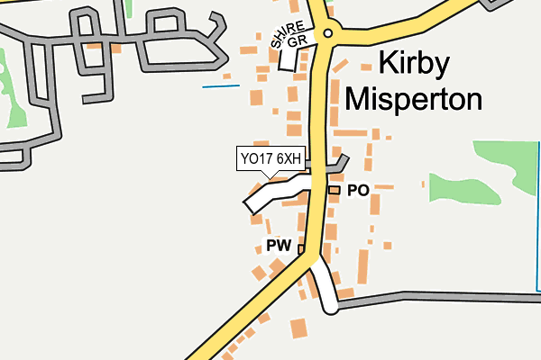 YO17 6XH map - OS OpenMap – Local (Ordnance Survey)