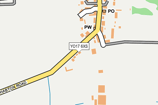 YO17 6XS map - OS OpenMap – Local (Ordnance Survey)