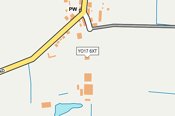 YO17 6XT map - OS OpenMap – Local (Ordnance Survey)