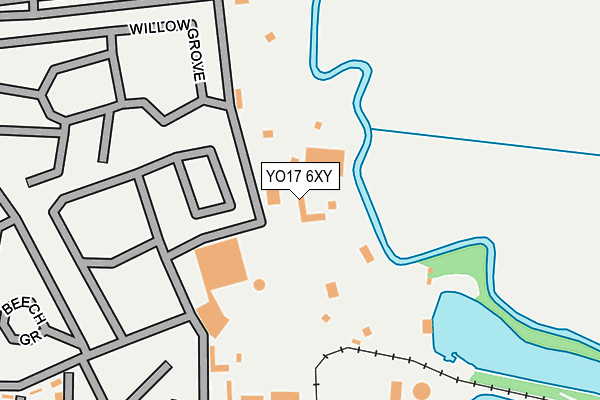 YO17 6XY map - OS OpenMap – Local (Ordnance Survey)