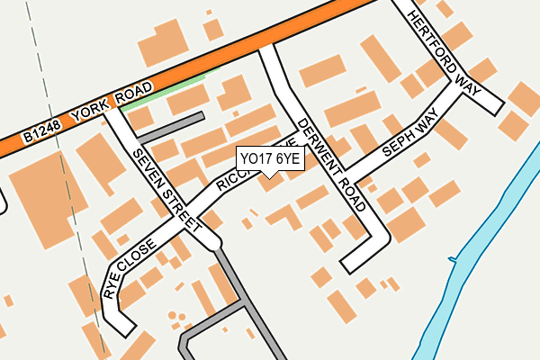 YO17 6YE map - OS OpenMap – Local (Ordnance Survey)