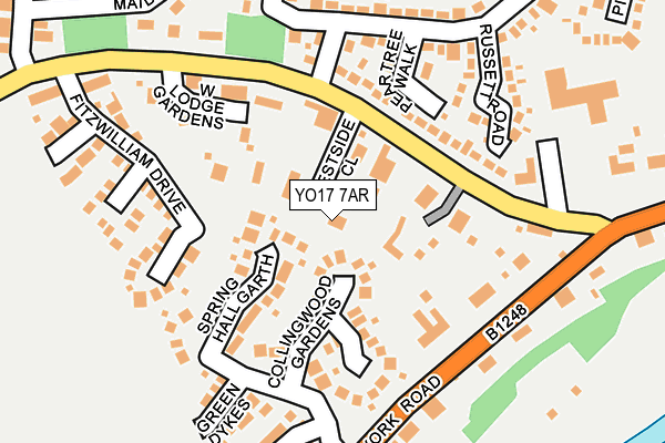 YO17 7AR map - OS OpenMap – Local (Ordnance Survey)