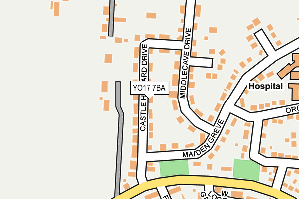 YO17 7BA map - OS OpenMap – Local (Ordnance Survey)