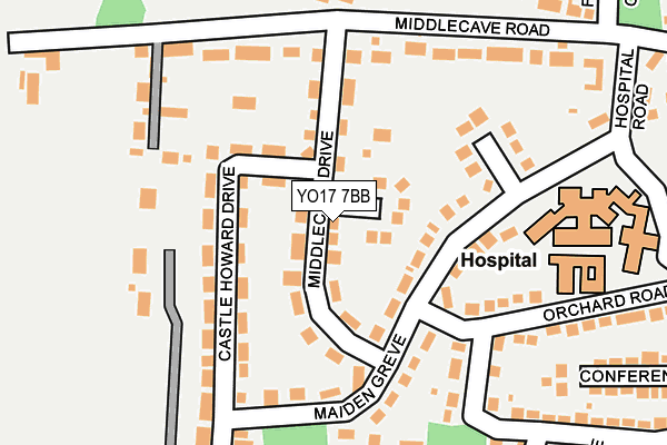 YO17 7BB map - OS OpenMap – Local (Ordnance Survey)