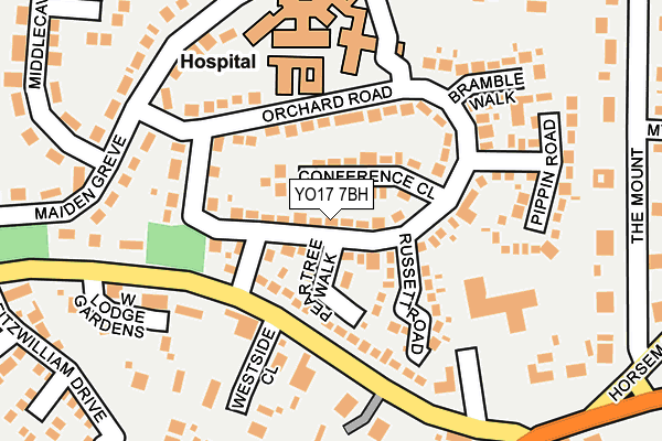 YO17 7BH map - OS OpenMap – Local (Ordnance Survey)