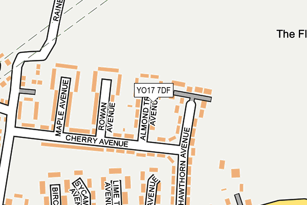 YO17 7DF map - OS OpenMap – Local (Ordnance Survey)
