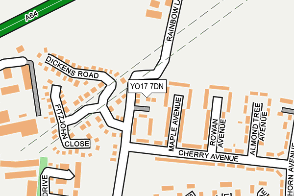 YO17 7DN map - OS OpenMap – Local (Ordnance Survey)