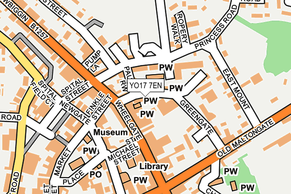 YO17 7EN map - OS OpenMap – Local (Ordnance Survey)