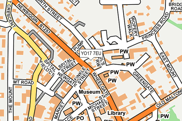 YO17 7EU map - OS OpenMap – Local (Ordnance Survey)