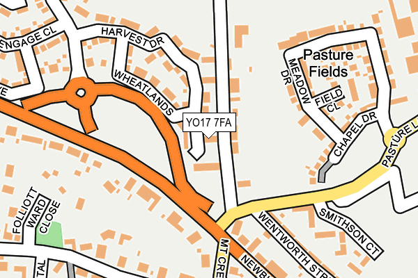 YO17 7FA map - OS OpenMap – Local (Ordnance Survey)