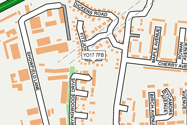 YO17 7FB map - OS OpenMap – Local (Ordnance Survey)