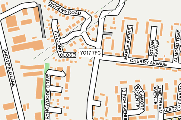 YO17 7FG map - OS OpenMap – Local (Ordnance Survey)