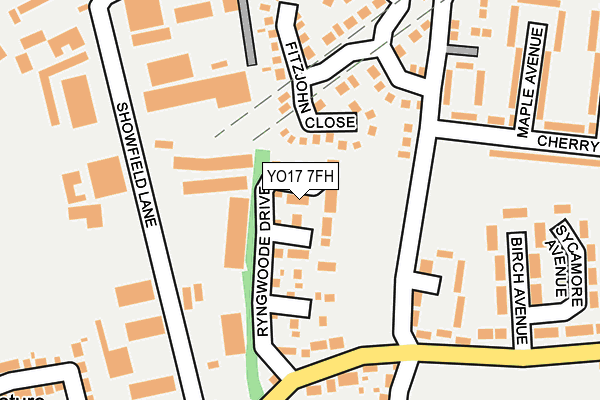 YO17 7FH map - OS OpenMap – Local (Ordnance Survey)