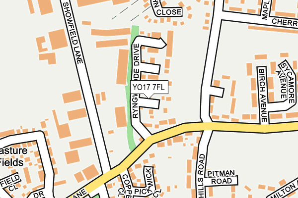 YO17 7FL map - OS OpenMap – Local (Ordnance Survey)