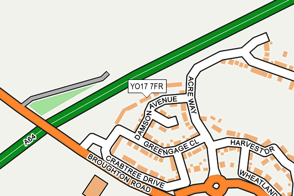 YO17 7FR map - OS OpenMap – Local (Ordnance Survey)