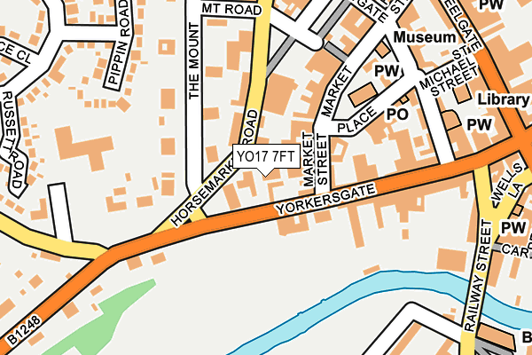 YO17 7FT map - OS OpenMap – Local (Ordnance Survey)