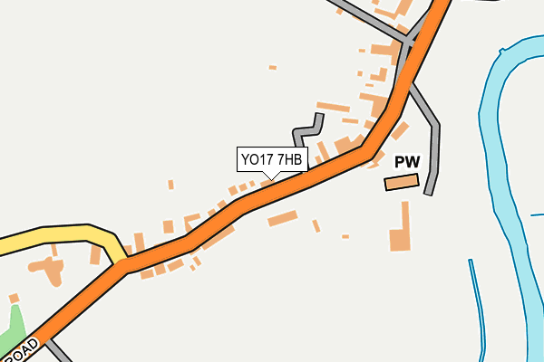 YO17 7HB map - OS OpenMap – Local (Ordnance Survey)