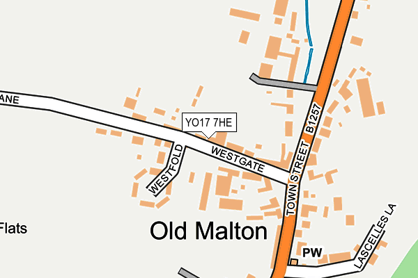 YO17 7HE map - OS OpenMap – Local (Ordnance Survey)