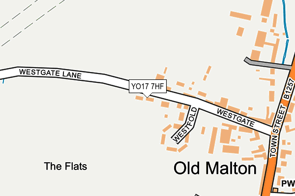 YO17 7HF map - OS OpenMap – Local (Ordnance Survey)