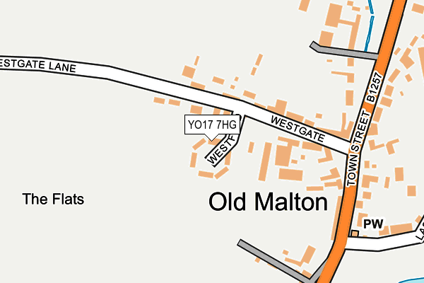 YO17 7HG map - OS OpenMap – Local (Ordnance Survey)