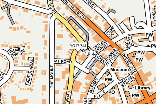 YO17 7JJ map - OS OpenMap – Local (Ordnance Survey)