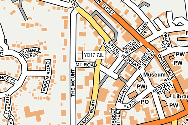 YO17 7JL map - OS OpenMap – Local (Ordnance Survey)