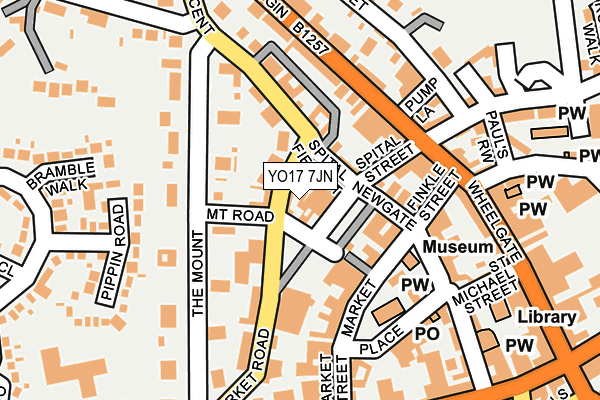 YO17 7JN map - OS OpenMap – Local (Ordnance Survey)