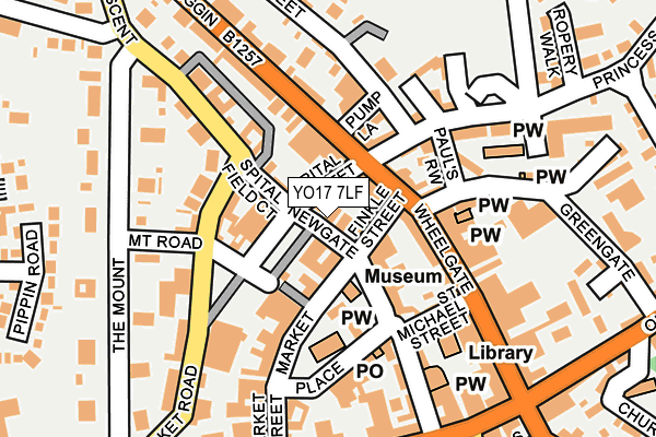 YO17 7LF map - OS OpenMap – Local (Ordnance Survey)