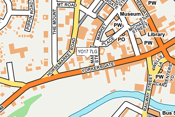 YO17 7LG map - OS OpenMap – Local (Ordnance Survey)