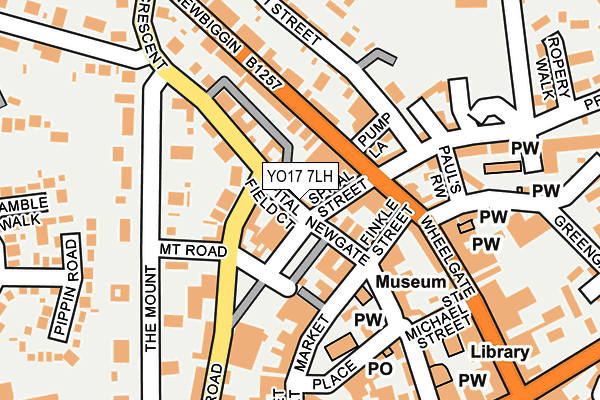 YO17 7LH map - OS OpenMap – Local (Ordnance Survey)