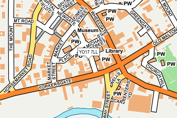 YO17 7LL map - OS OpenMap – Local (Ordnance Survey)